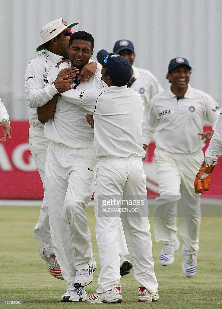 V.R.V Singh Celebrating With Teammates
