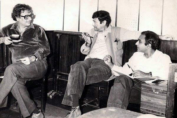 Vijay Anand With Dev Anand And Amit Khanna
