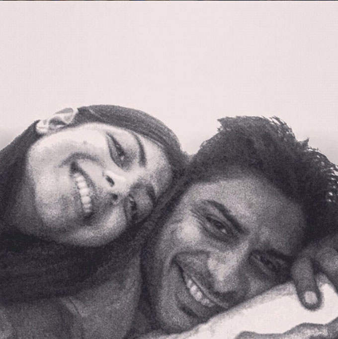 Black And White Image Of Vikas And Sanchi