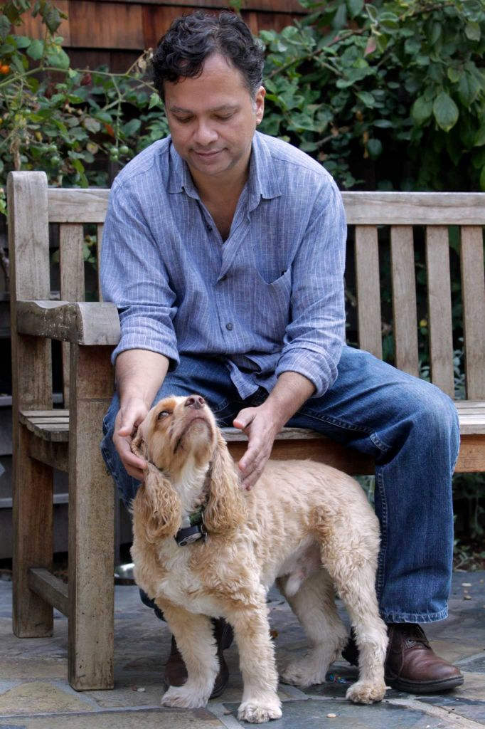 Vikram Chandra With His Dog