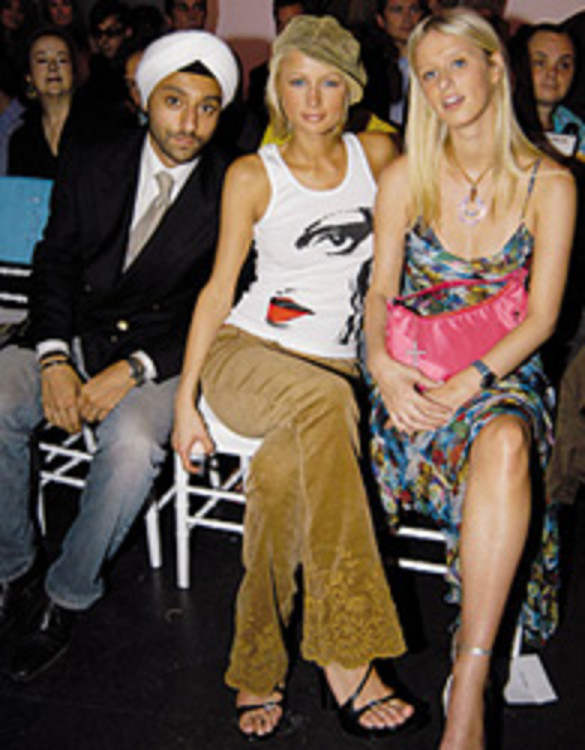 Vikram With Paris Hilton And Nicky Hilton