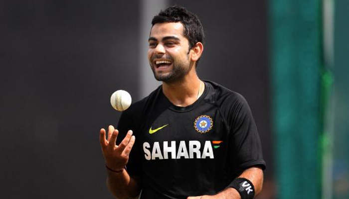 Virath Kohli Playing With Ball