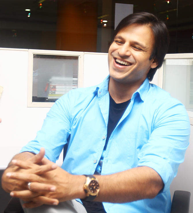 Vivek Oberoi Laughing