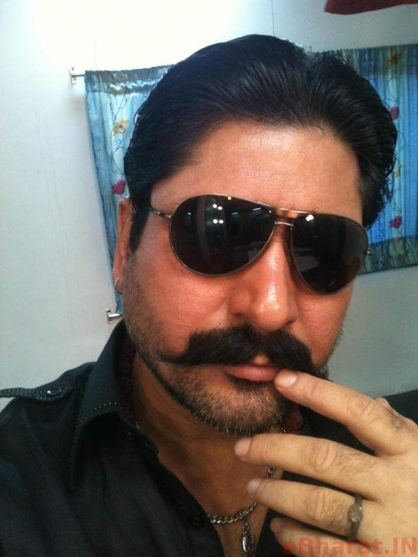 Yashpal Sharma Holding His Moustache