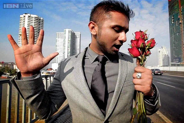 Honey Singh Holding Flowers
