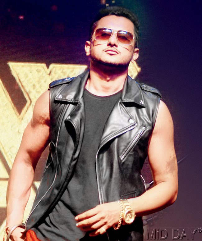 Honey Singh Wearing Half Leather Jacket