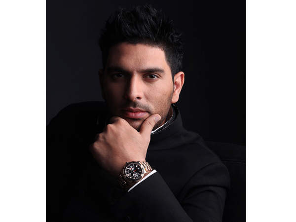Yuvraj Singh Showing His Watch