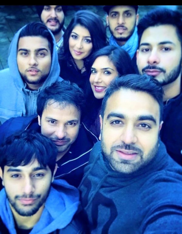 Amrinder Gill With Movie Team