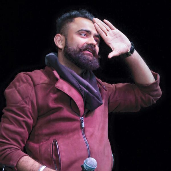 Amrit Maan Giving Salute Fans