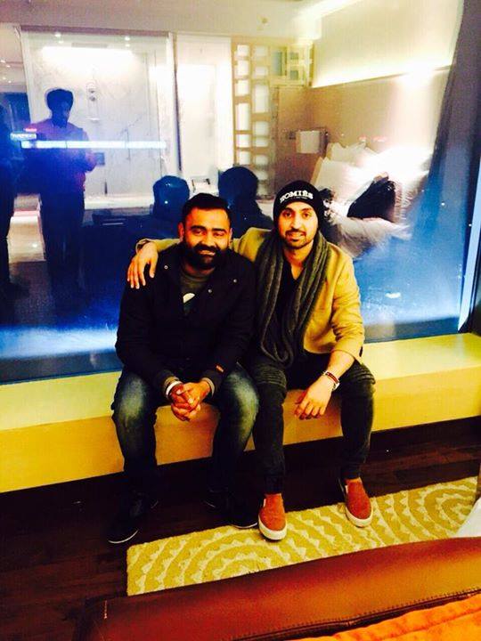 Amrit Maan With Singer Diljit