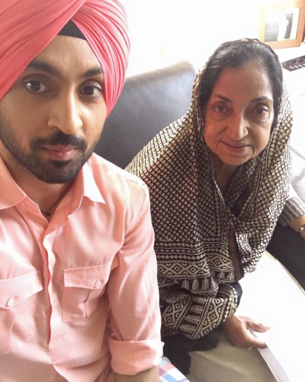 Diljit Dosanjh With Mother
