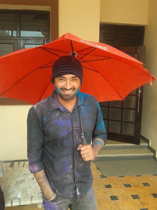 Gurkirpal Surapur With Umbrella