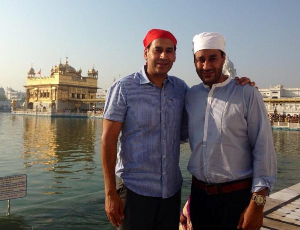 Gursewak Maan At Golden Temple With Brother