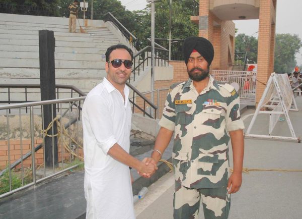 Harjit Harman With BSF Officer