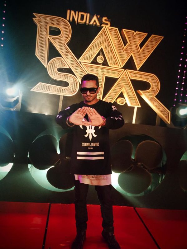 Honey Singh On The Sets Of Rawstar