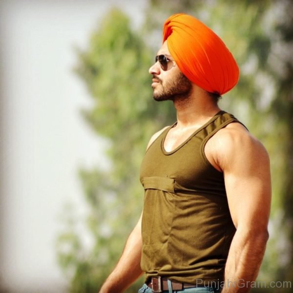 Image Of Balraj Singh Khehra In Orange Turban-146
