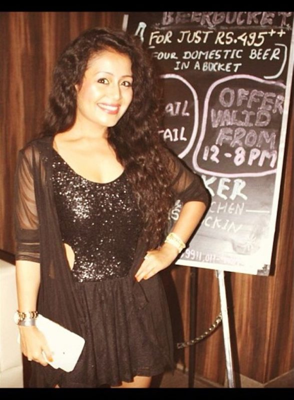 Image Of Neha Kakkar In Black Dress-178