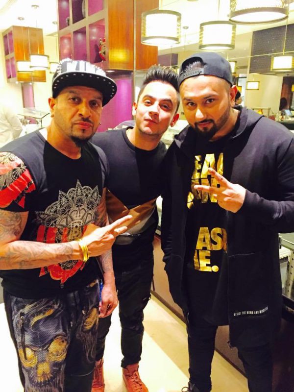 Milind Gaba With Jazzy B And Honey Singh