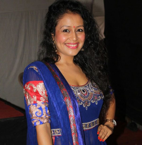 Neha Kakkar In Blue Dress-P106