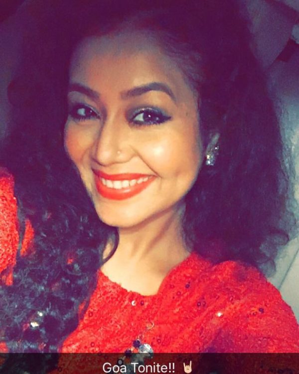 Neha Kakkar In Red Dress-062