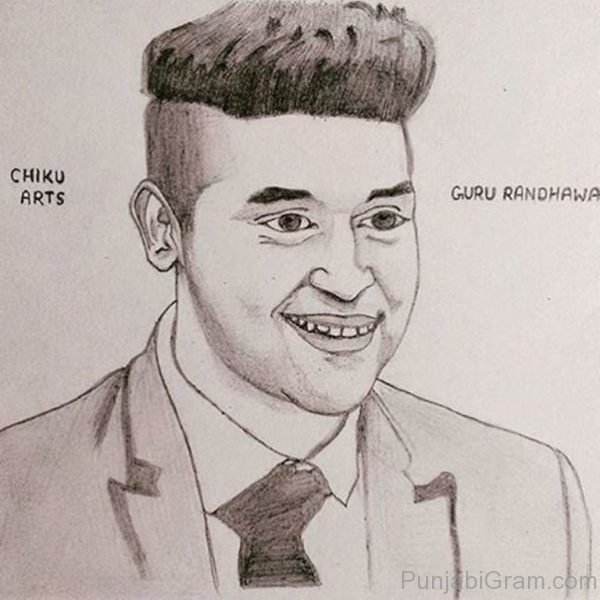 Pencil Sketch Of Guru Randhawa-139