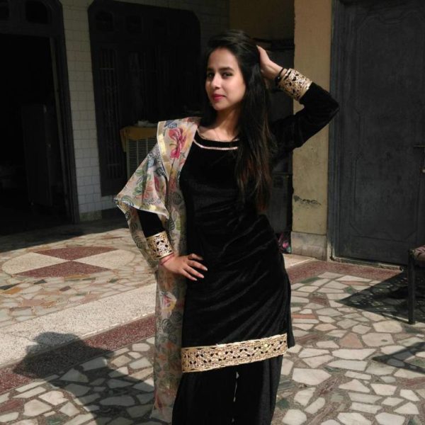 Sunanda Sharma In Black salwar Suit -318