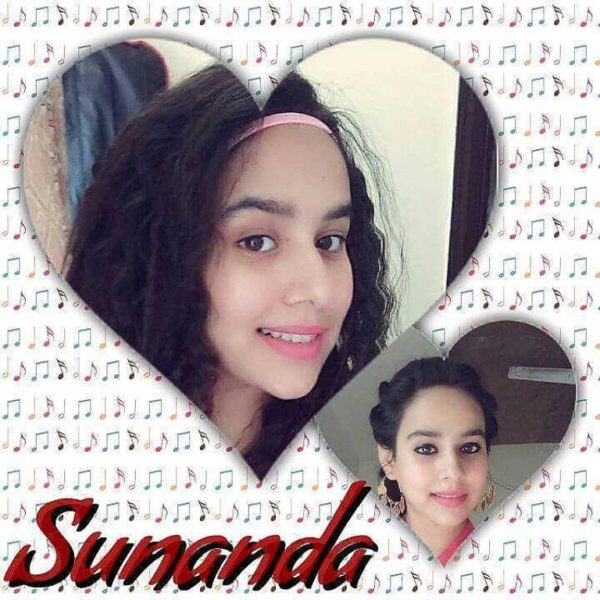 Sunanda Sharma In Heart Shape Frame-195