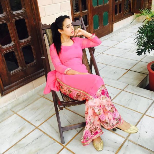 Sunanda Sharma In Pink Outfit-365