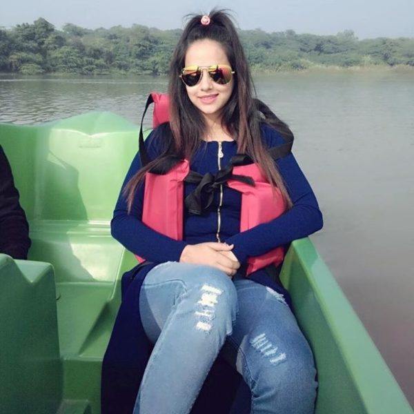 Sunanda Sharma Sitting On Boat -105