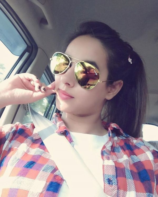 Sunanda Sharma Taking Selfie In Car-223