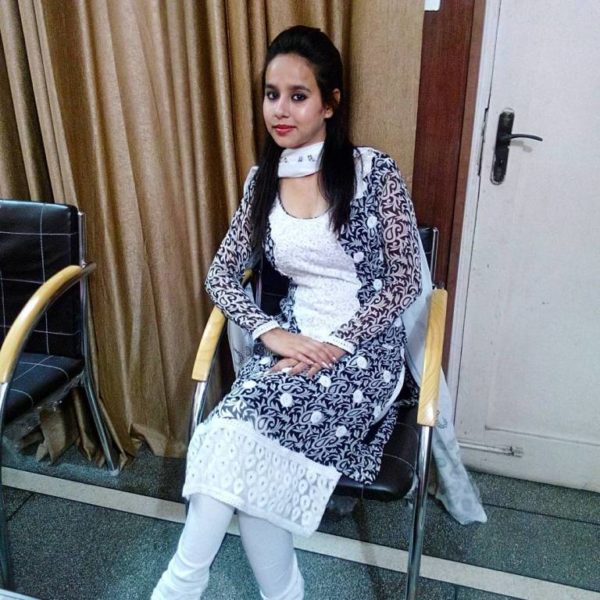 Sunanda Sharma Wearing White And Black Suit -398
