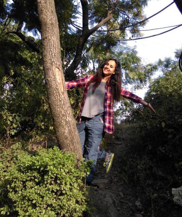 Sunanda Sharma holding Tree-403