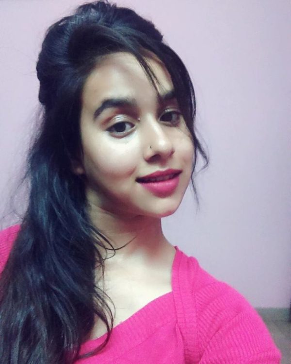 Sunanda Sharma Wearing Pink Top-095