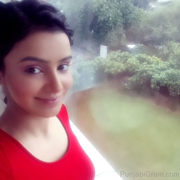 Ankita Sharma In Red Dress-123