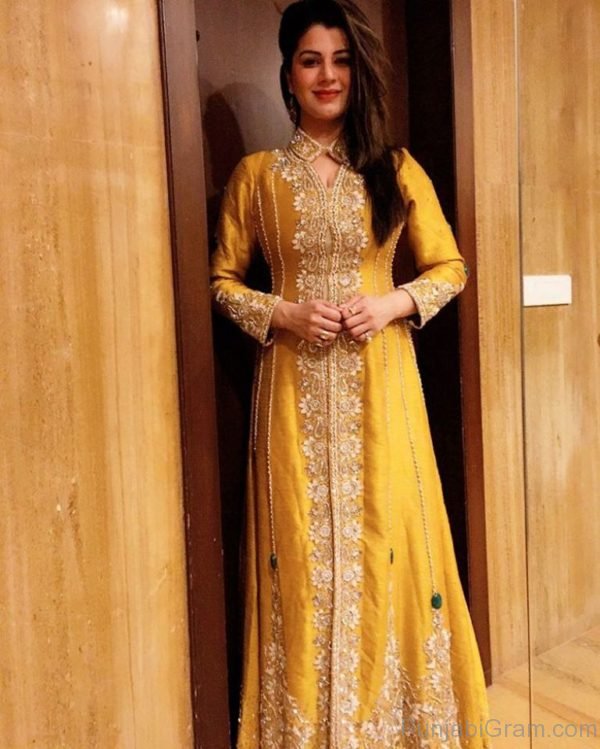 Kainaat Arora In Yellow Outfit