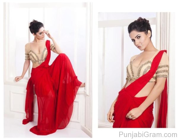 Ruhani Sharma In Red Dress-220
