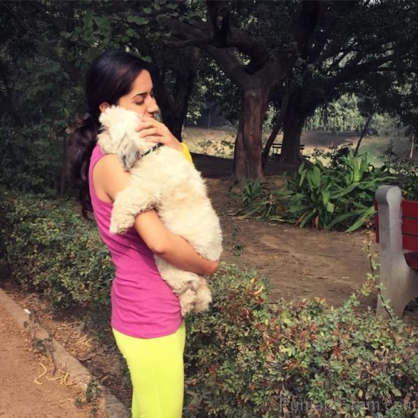 Ruhani Sharma With Puppy-048