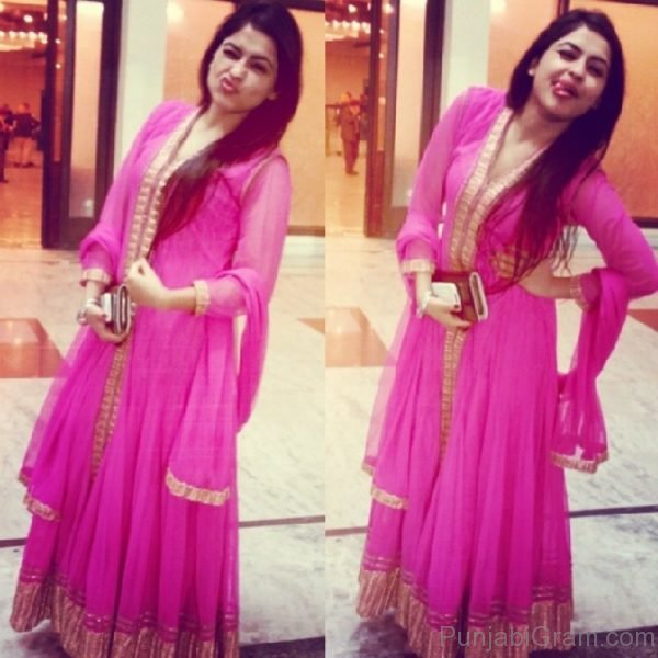 Simi Chahal In Pink Dress-00320