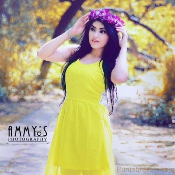 Simi Chahal In Yellow Dress-00389