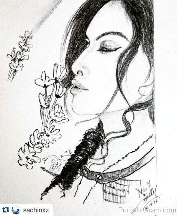 Sketch Of Neha Malik-0660