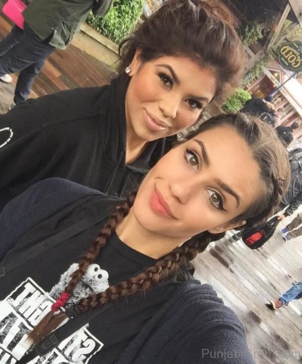 Tristin Dhaliwal Selfie With Friend-073