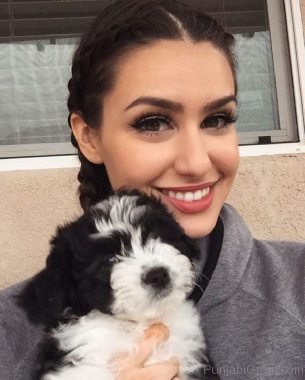 Tristin Dhaliwal With Puppy-058