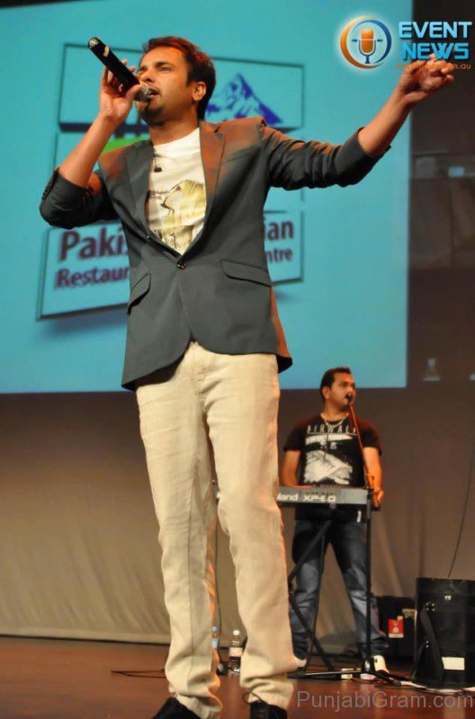 Amrinder gill during stage performance