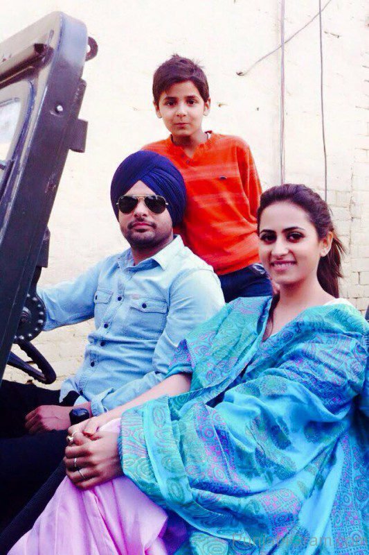 Image Of Amrinder gill with Sargun Mehta