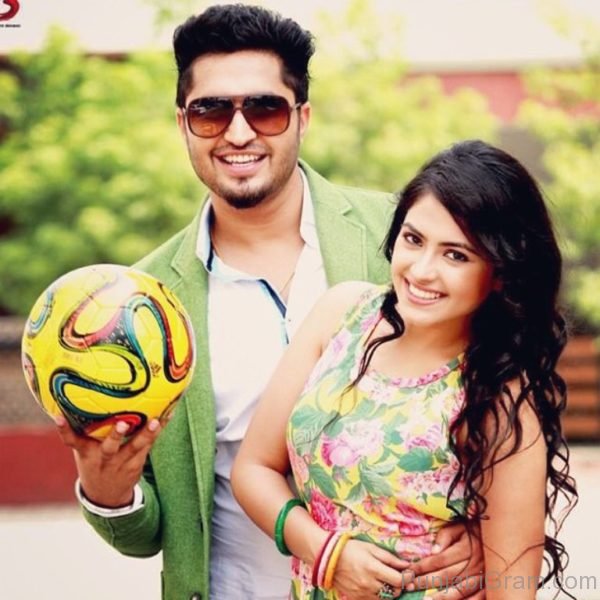 Jassi Gill Holding Foot Ball-611