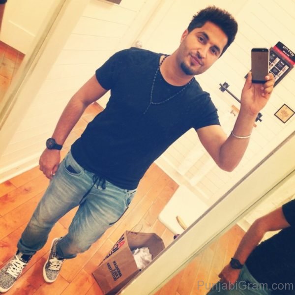 Jassi Gill In Jeans And Black T- Shirt-673