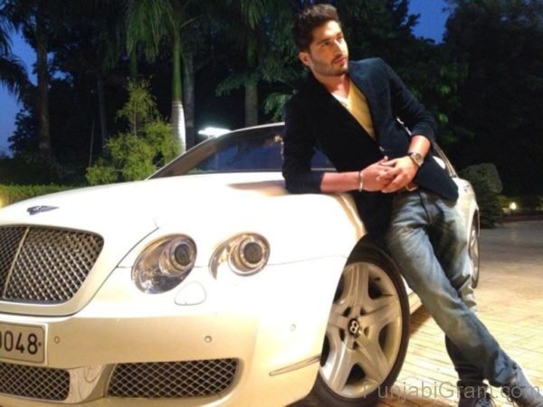 Jassi gill with own new car