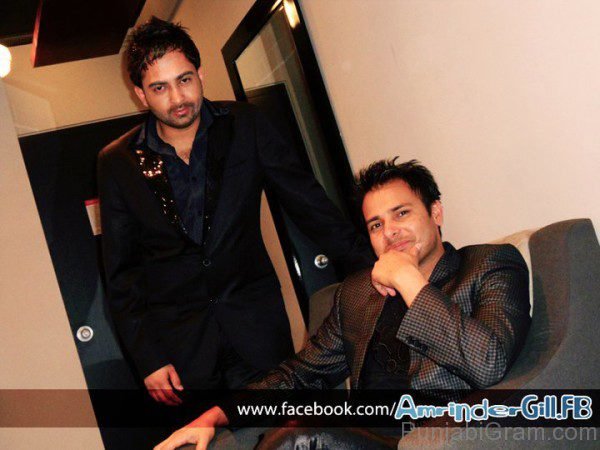 Pic Of Amrinder gill with sharry maan