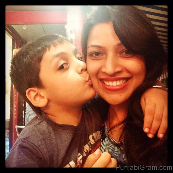 Amita Pathak With Cute Boy
