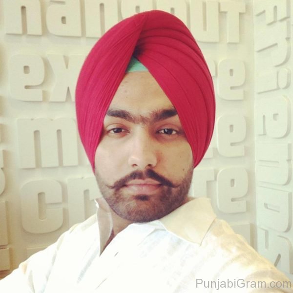 Ammy Virk In Red Turban Photo
